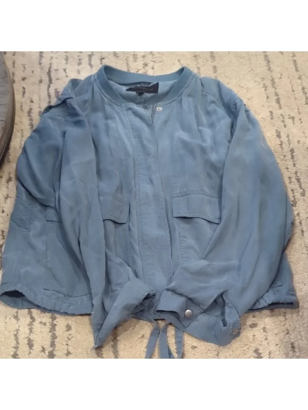 Banana Republic Lightweight zip up Jacket Zip light blue